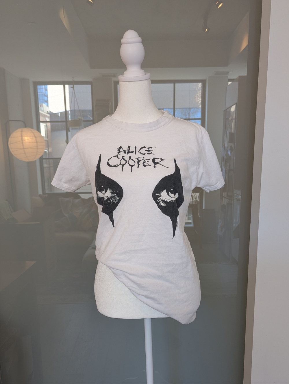 Alice Cooper White Graphic Band Tee